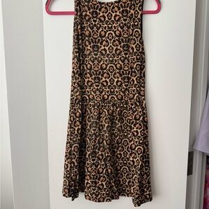 H&M Leopard Print Sleeveless Dress